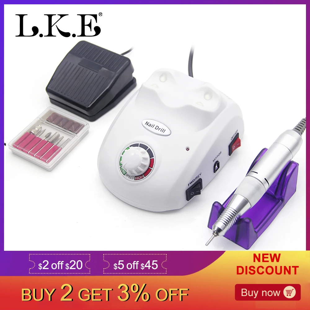 LKE 35000RPM Manicure Machine Electric Nail Drill Suitable For Nail Salons Accessory Pedicure Kit Nail File Bit Nail Drill tools
LKE 35000RPM Manicure Machine Electric Nail Drill Suitable For Nail Salons Accessory Pedicure Kit Nail File Bit Nail Drill tools