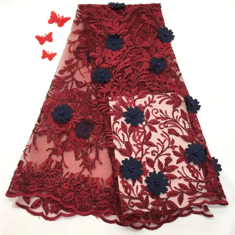 New Design African Lace Fabric 3D Flowers Beaded Tulle Lace Fabric Good Quality Nigerian Tulle Lace Fabric HX1170-2
New Design African Lace Fabric 3D Flowers Beaded Tulle Lace Fabric Good Quality Nigerian Tulle Lace Fabric HX1170-2