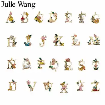 Julie Wang 6PCS A-Z 26 Initial Enamel Alphabet Letter Charms Gold Tone Necklace Pendant Earrings Jewelry Making Accessory
Julie Wang 6PCS A-Z 26 Initial Enamel Alphabet Letter Charms Gold Tone Necklace Pendant Earrings Jewelry Making Accessory