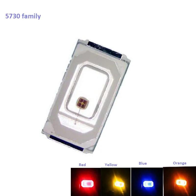 5730 Family Full Color High Brightness 0.5W 5730/5630 SMD LED Diode Crystal Clear 15-18lm 2.0-3.2V 150ma 50PCS/Lot Fast Delivery
5730 Family Full Color High Brightness 0.5W 5730/5630 SMD LED Diode Crystal Clear 15-18lm 2.0-3.2V 150ma 50PCS/Lot Fast Delivery