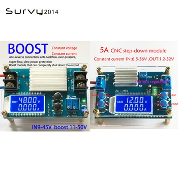 5A digital step up down module DC DC adjustable constant voltage constant current LCD multi-display button set voltage
5A digital step up down module DC DC adjustable constant voltage constant current LCD multi-display button set voltage