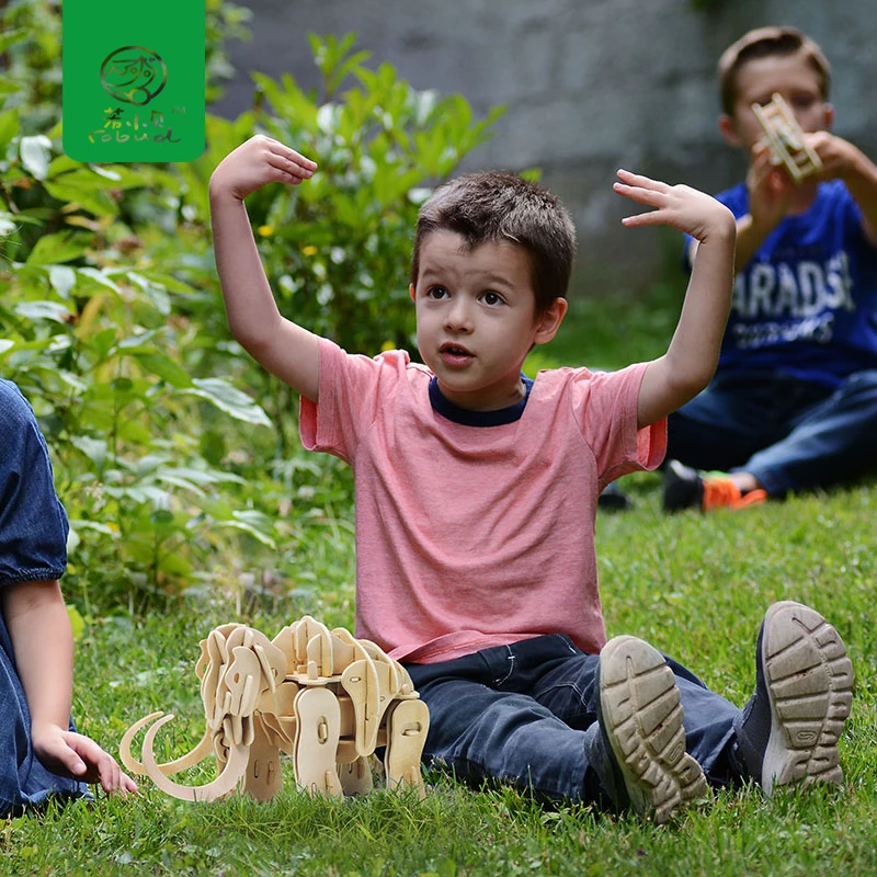 Robud Wooden Dinosaur 3D Puzzle Action Moveable Toy Figures Model Building Kits Auto Move Mini Mammoth Power Control Toy A400S
Robud Wooden Dinosaur 3D Puzzle Action Moveable Toy Figures Model Building Kits Auto Move Mini Mammoth Power Control Toy A400S