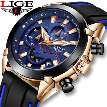 LIGE 2019 New Men’s Casual Sports Quartz Watches Men Fashion Date Waterproof Silicone Strap Analog Clock Military Chronograph
LIGE 2019 New Men’s Casual Sports Quartz Watches Men Fashion Date Waterproof Silicone Strap Analog Clock Military Chronograph