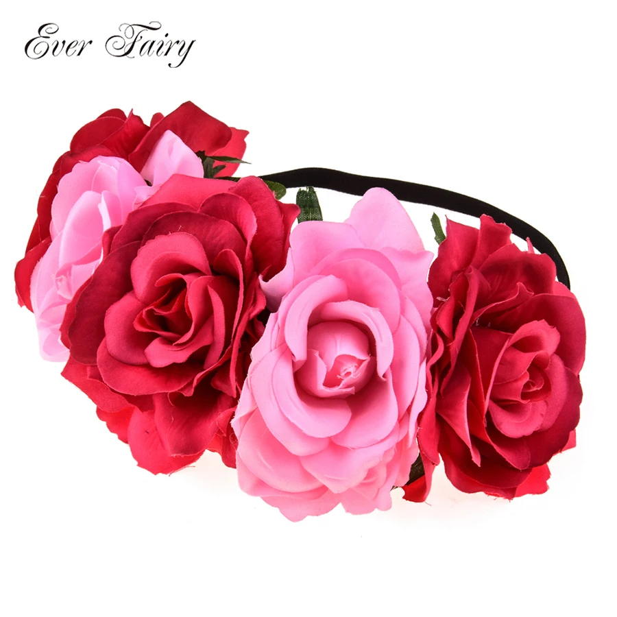 EVER FAIRY New Women Flower Elastic Hair Band Handmade Flowers Headband Girl Floral Crown Hair Accessories Festival Hair Bands
EVER FAIRY New Women Flower Elastic Hair Band Handmade Flowers Headband Girl Floral Crown Hair Accessories Festival Hair Bands