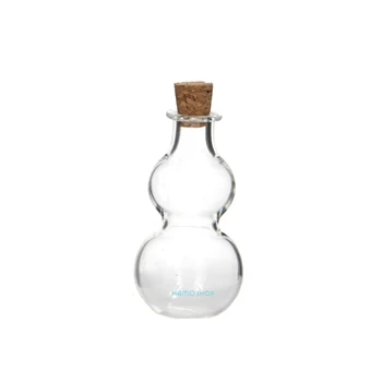 5pcs 27x50mm Clear Gourd Shaped Small Glass Bottle Handmade Wish Vials With Corks Containers
5pcs 27x50mm Clear Gourd Shaped Small Glass Bottle Handmade Wish Vials With Corks Containers