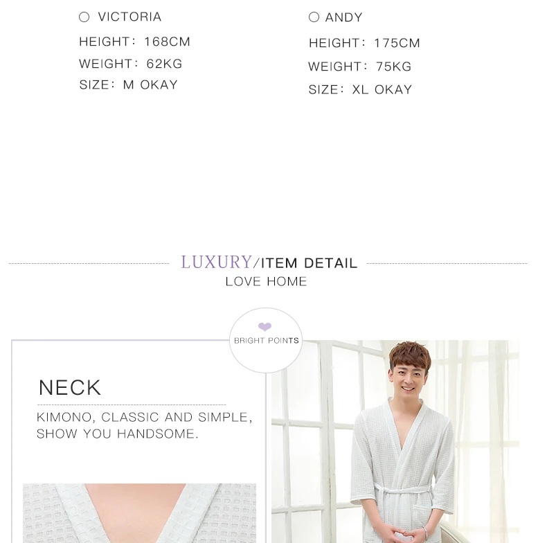 Lovers Summer Water Absorption Fashion Towel Bath Robe Men Sexy Kimono Waffle Bathrobe Mens Plus Size Dressing Gown Male Robes Lovers Summer Water Absorption Fashion Towel Bath Robe Men Sexy Kimono Waffle Bathrobe Mens Plus Size Dressing Gown Male Robes