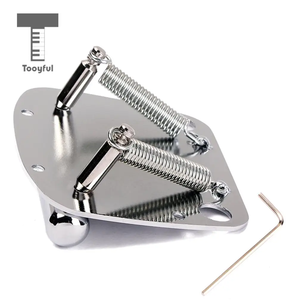 Exquisite 6 String Guitar Tremolo Bridge Tailpiece Set for Jazzmaster Musical Instrument Guitar Replacement Parts Chrome