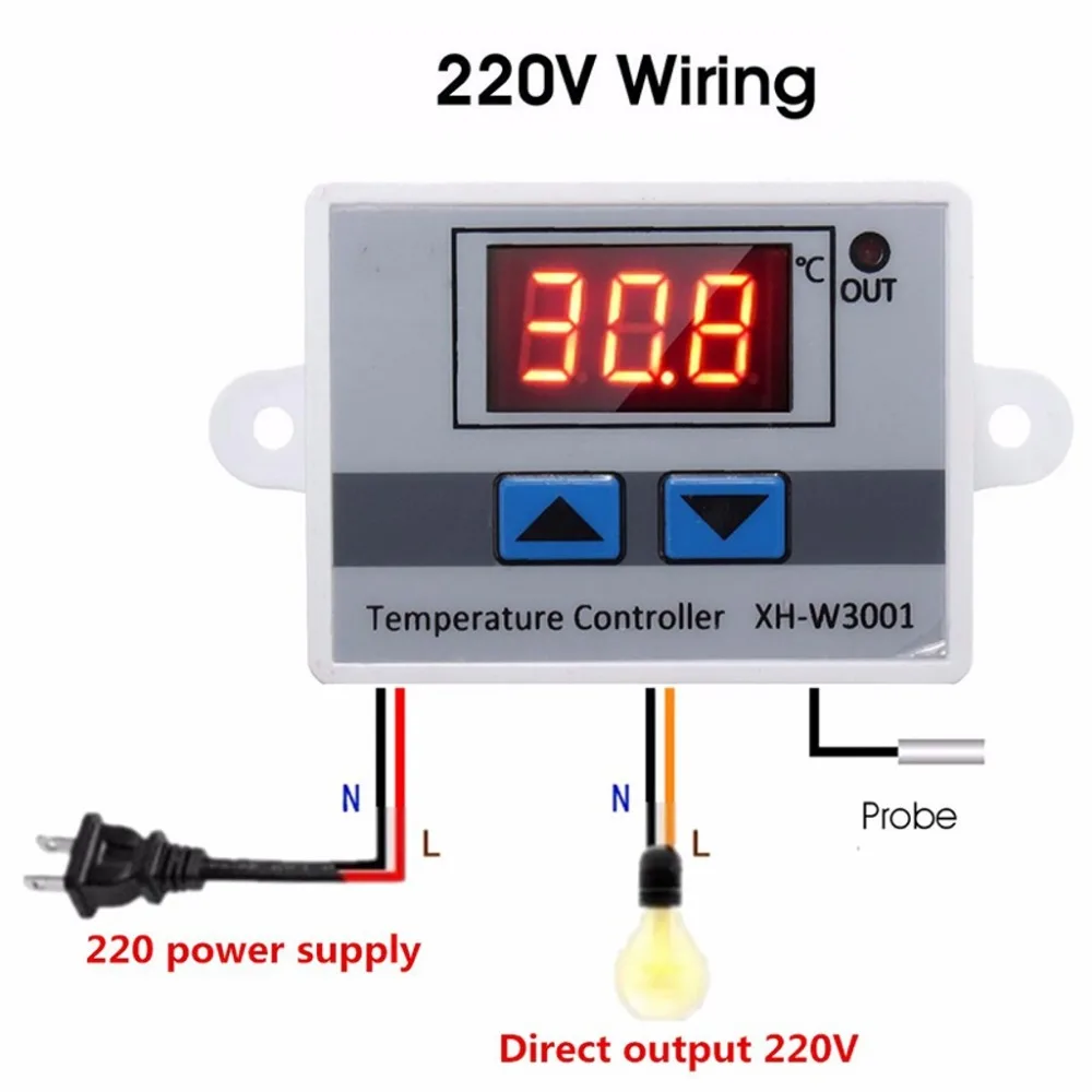 Digital Control Temperature Microcomputer Thermostat Switch Thermometer for Fridge Freezer Incubator Pet House Planting 12V/220V
Digital Control Temperature Microcomputer Thermostat Switch Thermometer for Fridge Freezer Incubator Pet House Planting 12V/220V