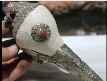 Copper Brass craft decoration brass factory outlets Tibet Silver Tibetan Old Silver Inlay Gem musical instrument Shell Conch Ho
Copper Brass craft decoration brass factory outlets Tibet Silver Tibetan Old Silver Inlay Gem musical instrument Shell Conch Ho