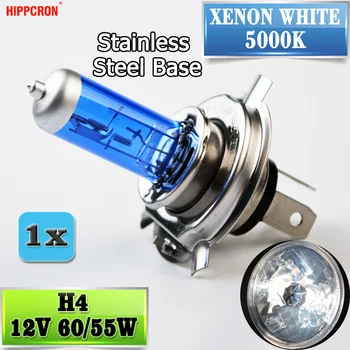 Hippcron H4 Halogen Lamp 12V 60/55W 5000K HeadLight Bulb Dark Blue Glass Car Light Super White
Hippcron H4 Halogen Lamp 12V 60/55W 5000K HeadLight Bulb Dark Blue Glass Car Light Super White