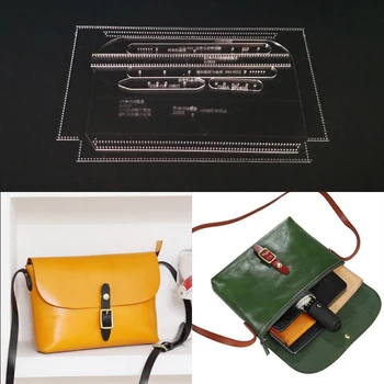 1set DIY Acrylic Leather Template Home Handwork Leathercraft Sewing Pattern Tools Accessory Shoulder Bag 200x300x100mm
1set DIY Acrylic Leather Template Home Handwork Leathercraft Sewing Pattern Tools Accessory Shoulder Bag 200x300x100mm