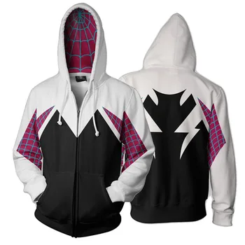 3D Printed Spider Gwen Stacy Spider Hoodies Unisex Streetwear Men's Casual Zip Up Sweatshirt Hooded Halloween Costume Coat
3D Printed Spider Gwen Stacy Spider Hoodies Unisex Streetwear Men's Casual Zip Up Sweatshirt Hooded Halloween Costume Coat