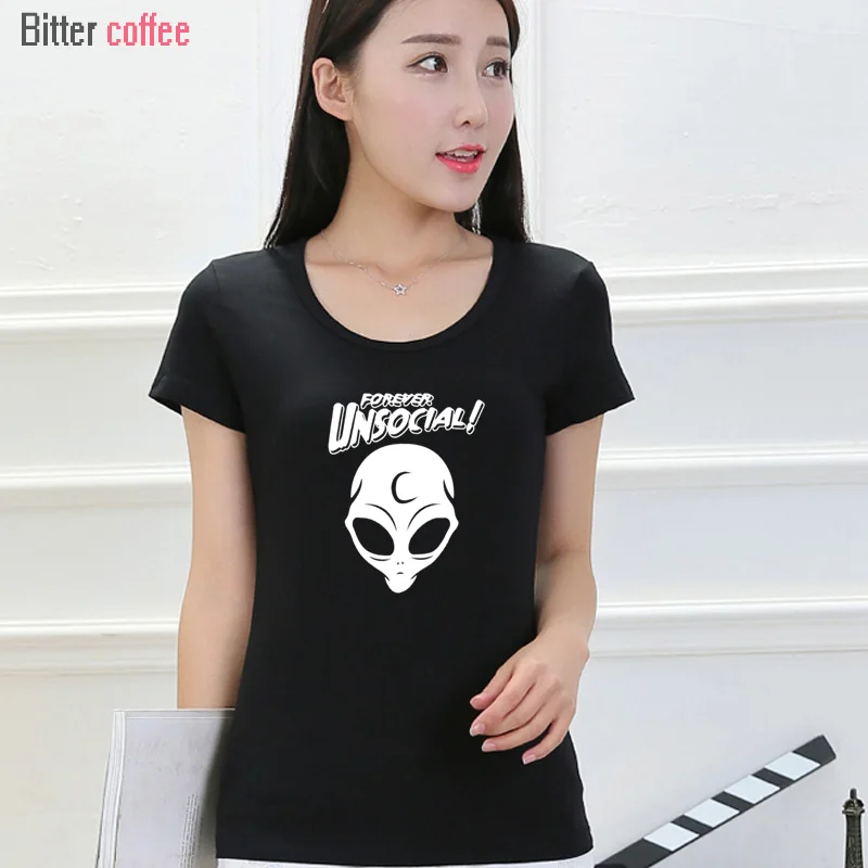 New 2017 Fashion Alien Crewneck Women t shirt Forever Unsocial Print Sudaderas Mujer Free Tops & Tees Shipping S-XXL
New 2017 Fashion Alien Crewneck Women t shirt Forever Unsocial Print Sudaderas Mujer Free Tops & Tees Shipping S-XXL