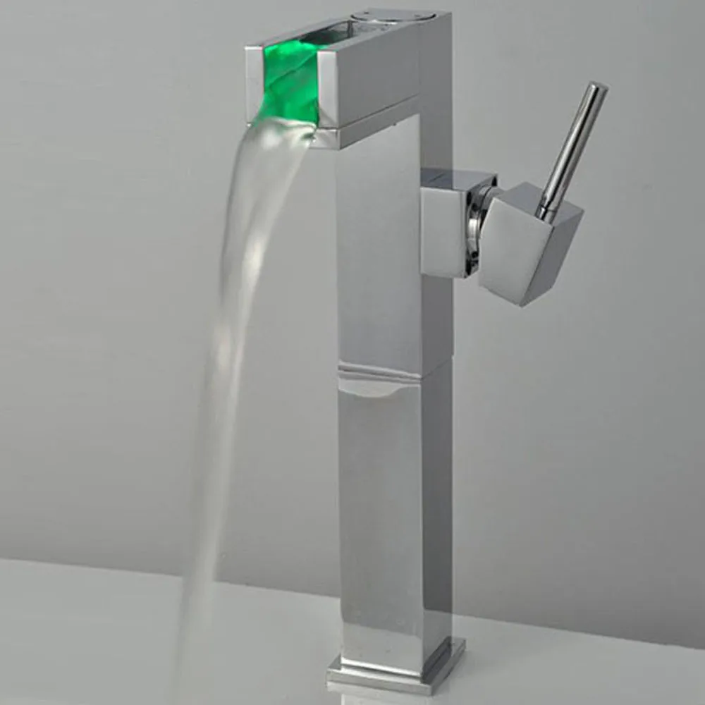 Kitchen Sink Faucet LED Automatic Sensor Faucet Waterfall Bathroom Basin Sink Waterfall Chrome Finish Mixer Tap Faucet D326
Kitchen Sink Faucet LED Automatic Sensor Faucet Waterfall Bathroom Basin Sink Waterfall Chrome Finish Mixer Tap Faucet D326