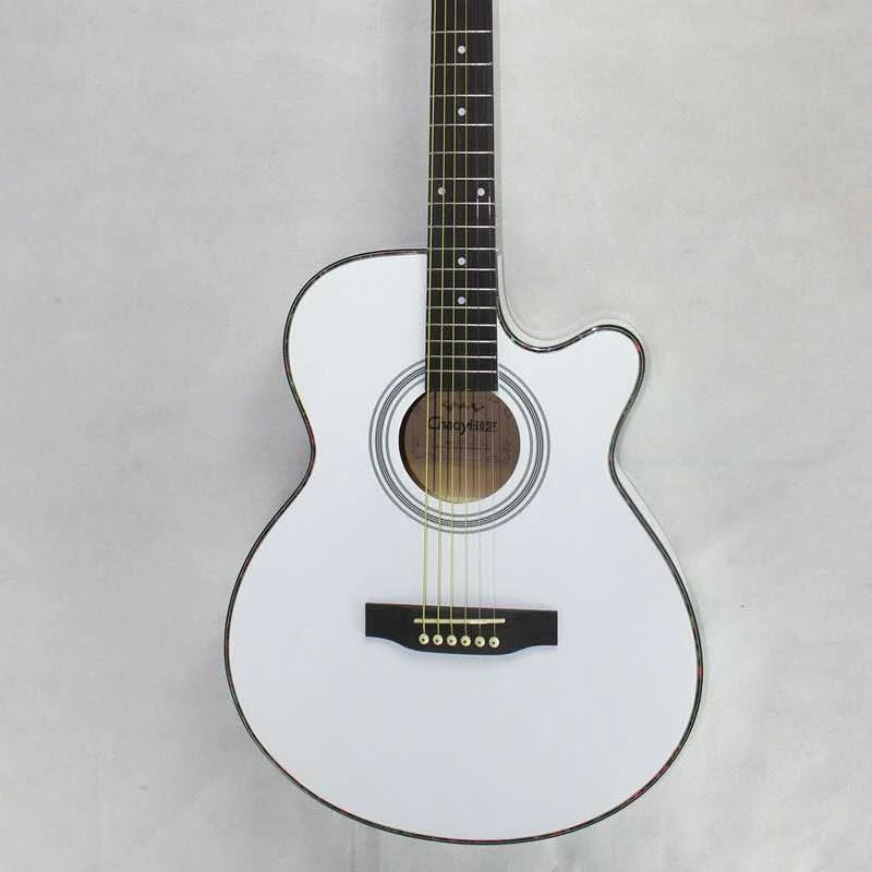 Hot Selling 40" Acoustic Electric Guitar Student Practice Guitar Beginner Entry Basswood Guitar Ultra-thin guitar