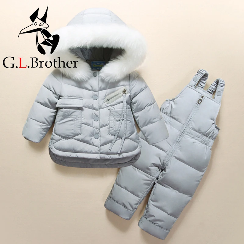 -30 Degree Kids Baby Snowsuit White Duck Down Toddler Boys Girls Winter Clothes Suit 2pcs Thick Warm Outwear Coat+Jumpsuit Pants
-30 Degree Kids Baby Snowsuit White Duck Down Toddler Boys Girls Winter Clothes Suit 2pcs Thick Warm Outwear Coat+Jumpsuit Pants