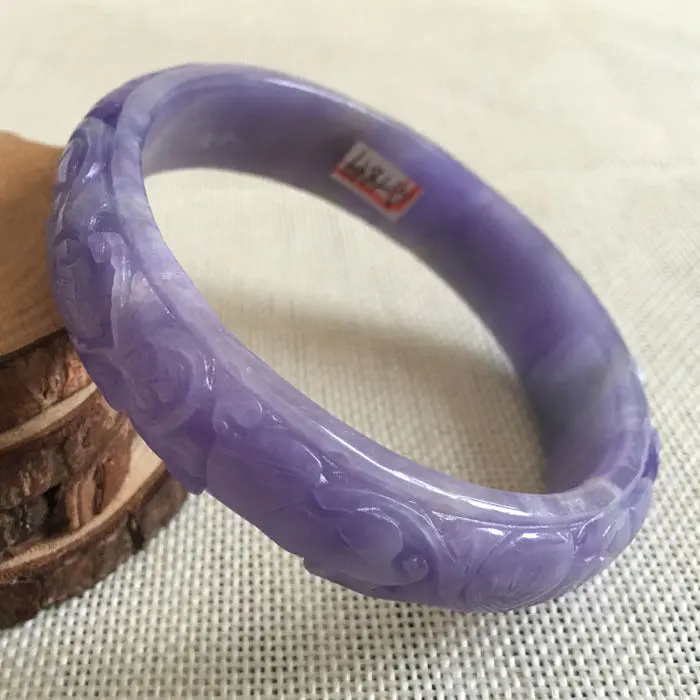 A-1849 Chinese Hand-carved Lavende Purple Jadeite Jade Gems Bangle Bracelet 67mm 28% 10.13
A-1849 Chinese Hand-carved Lavende Purple Jadeite Jade Gems Bangle Bracelet 67mm 28% 10.13