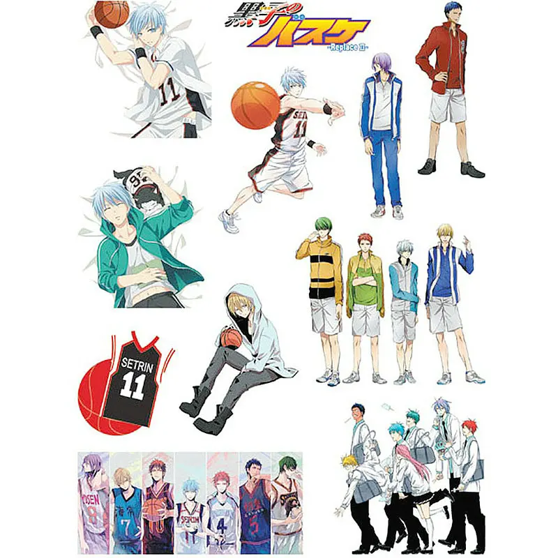 

14pcs/set Classic Anime Kuroko no Basket Waterproof Temporary Tatto Sticker for Any Part of the Body Brand Stickers toys