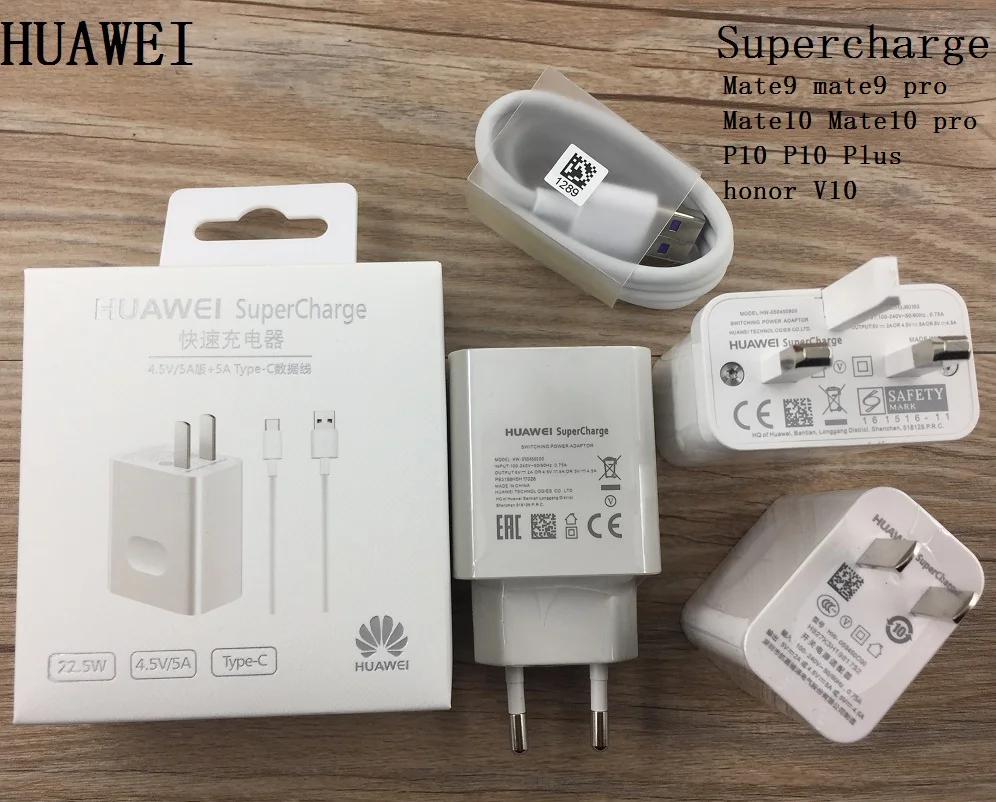 Original Supercharge Charger for Huawei P10 plus + mate 9 10 pro honor V10 5A Fast Quick Charge Wall adapter 5A USB Type C Cable
Original Supercharge Charger for Huawei P10 plus + mate 9 10 pro honor V10 5A Fast Quick Charge Wall adapter 5A USB Type C Cable