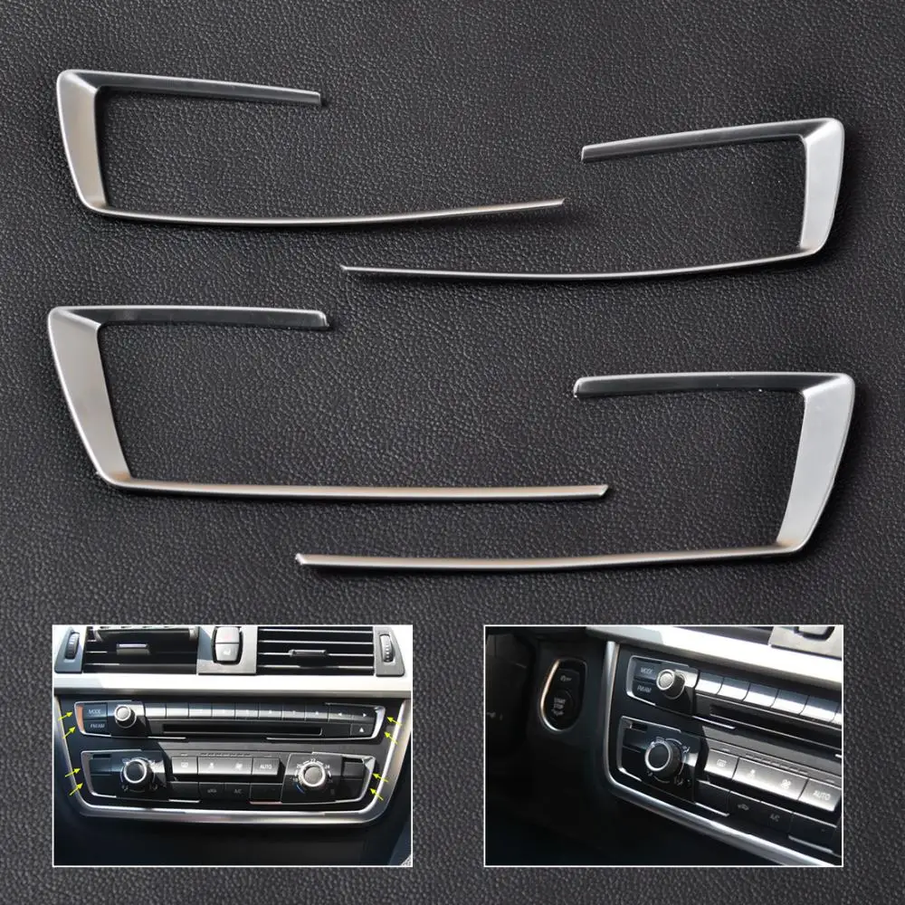 CITALL 4pcs Matt Chrome Front Dashboard Center Console Cover Trim for BMW 3 4 Series F30 F31 F32 F34 F36 316 318 320 2014 2015
CITALL 4pcs Matt Chrome Front Dashboard Center Console Cover Trim for BMW 3 4 Series F30 F31 F32 F34 F36 316 318 320 2014 2015