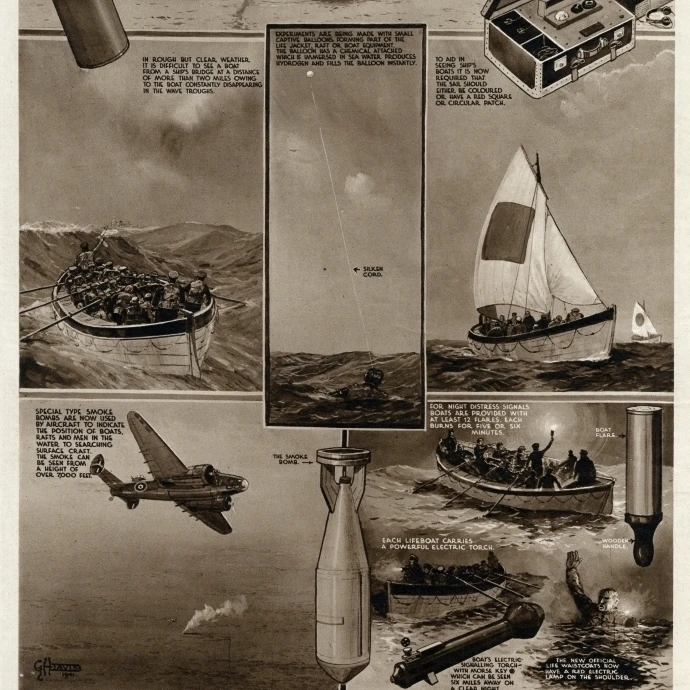 Modern Methods Of Sea Rescue By G. H. Davis Poster Print By <ALIMT >®</ALIMT> Illustrated London News Ltdmary Evans (18 X 24)