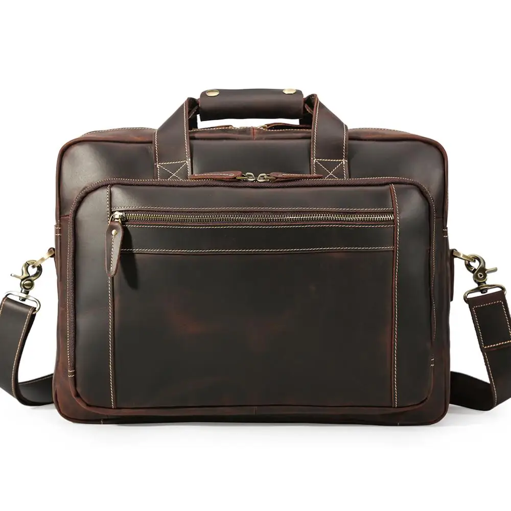 Tiding Men's Briefcase Multi-function Handbag Shoulder Messenger Business Bag Leather Retro Crazy Horse Skin1452
Tiding Men's Briefcase Multi-function Handbag Shoulder Messenger Business Bag Leather Retro Crazy Horse Skin1452