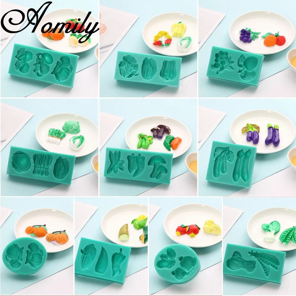 Aomily 10 Styles Vegetables Fruits Shaped 3D Silicon Cake Fondant Chocolate Jelly Candy Bakeware Mold Pastry Ice Block Soap Mold
Aomily 10 Styles Vegetables Fruits Shaped 3D Silicon Cake Fondant Chocolate Jelly Candy Bakeware Mold Pastry Ice Block Soap Mold