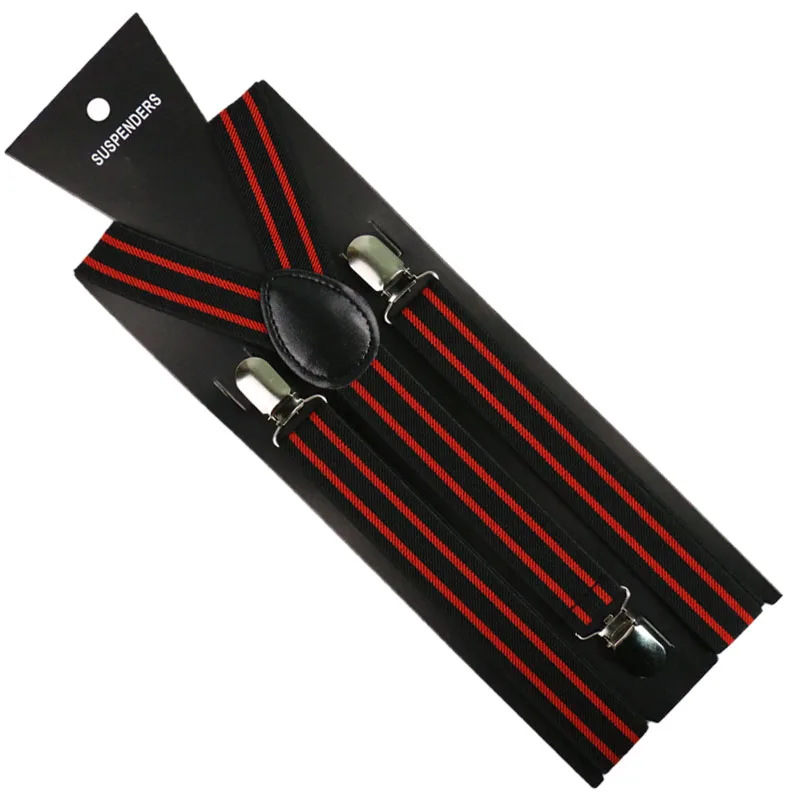New Fashion Unisex 2.5cm Wide Black White Red Striped Adjustable Men Womens Y-Back Suspenders
New Fashion Unisex 2.5cm Wide Black White Red Striped Adjustable Men Womens Y-Back Suspenders