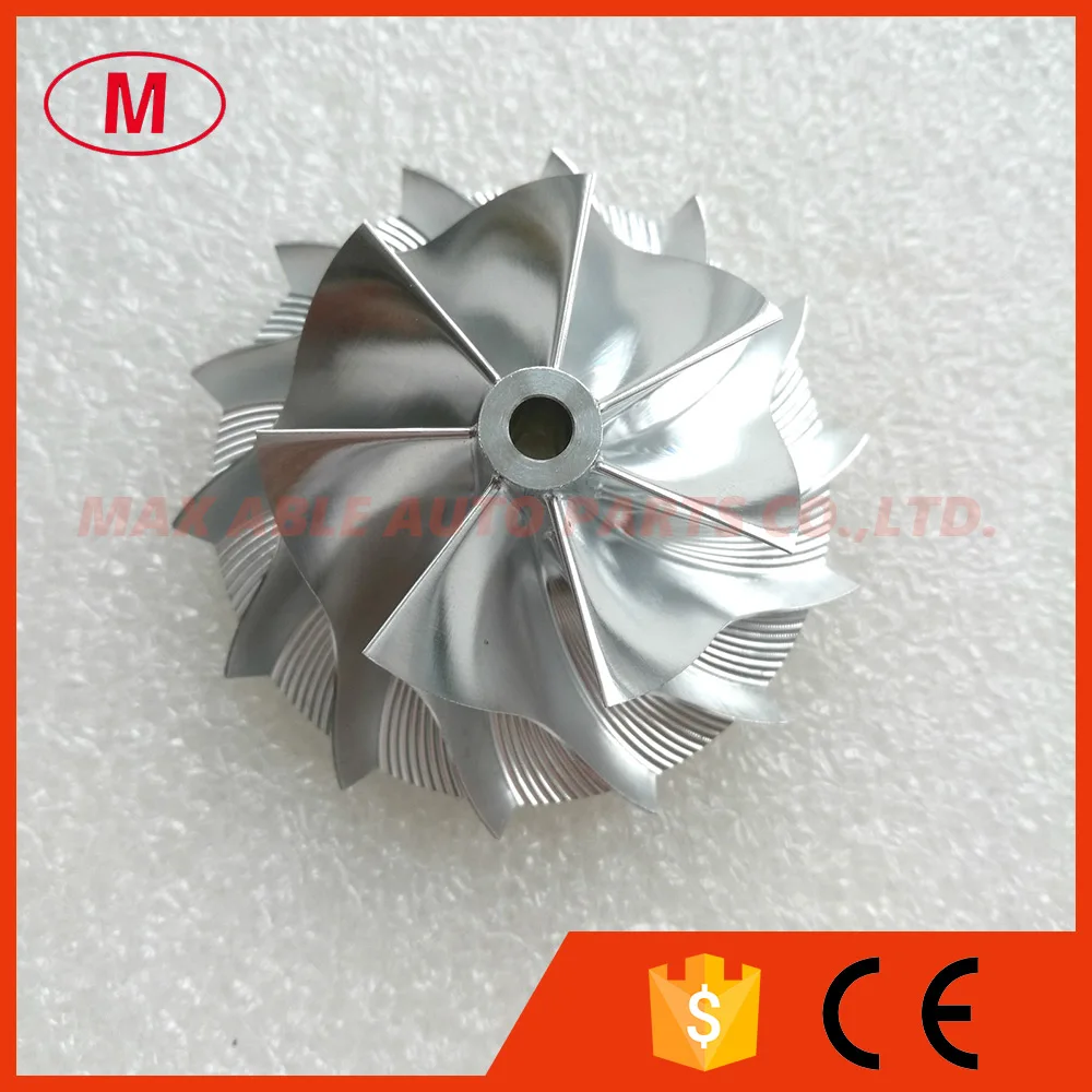 RHF5 High Performance Turbocharger Aluminum 2068/Milling/Billet Compressor wheel 45.00/61.98mm 7+7 blades
RHF5 High Performance Turbocharger Aluminum 2068/Milling/Billet Compressor wheel 45.00/61.98mm 7+7 blades