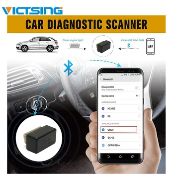 VicTsing Car Auto Diagnostic-Tool OBDii Wireless ELM327 Code Reader Scan Bluetooth Engine Diagnostic Tool for Android ELM 327
VicTsing Car Auto Diagnostic-Tool OBDii Wireless ELM327 Code Reader Scan Bluetooth Engine Diagnostic Tool for Android ELM 327