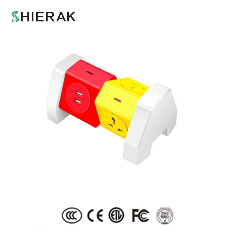 SHIERAK New Arrival Creative Universal Socket With 3 Outlets 2 USB Ports 5V 2.1A Cable Length 1.8m Adapter 110-250V 10A Home
SHIERAK New Arrival Creative Universal Socket With 3 Outlets 2 USB Ports 5V 2.1A Cable Length 1.8m Adapter 110-250V 10A Home