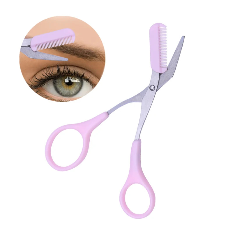 1 Pc Stainless Steel Eyebrow Trimmer Eyelash Hair Scissors Comb Shaping Grooming Makeup Tool
1 Pc Stainless Steel Eyebrow Trimmer Eyelash Hair Scissors Comb Shaping Grooming Makeup Tool