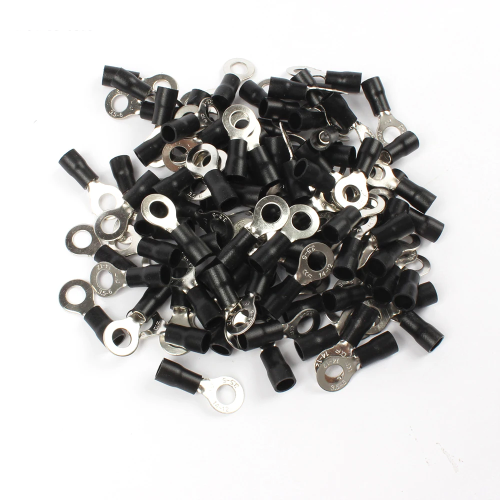 50PCS RV3.5-6 Black Ring insulated terminal suit 2.5-4mm2 cable Crimp Terminal Cable Wire Connector
50PCS RV3.5-6 Black Ring insulated terminal suit 2.5-4mm2 cable Crimp Terminal Cable Wire Connector