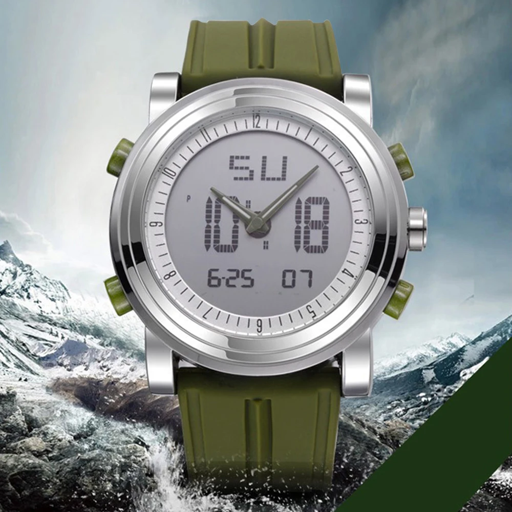 SINOBI спортивные часы мужские наручные цифровые кварцевые водонепроницаемые топ