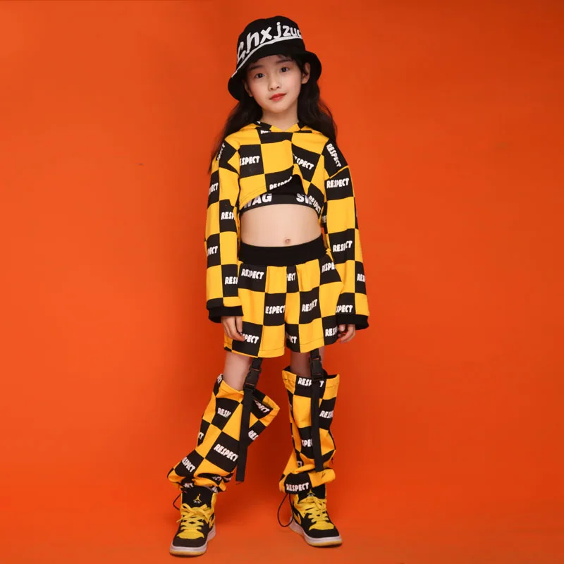 New Girl'S JAZZ Street Dance Suit Children Yellow Hip Hop Practice Costume Kid Show Navel Jazz Dance Stage Performance DQL169
New Girl'S JAZZ Street Dance Suit Children Yellow Hip Hop Practice Costume Kid Show Navel Jazz Dance Stage Performance DQL169