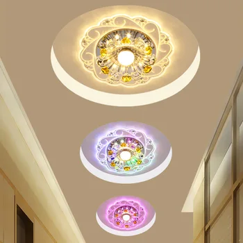 Color aisle LED hallway lamp entrance hall porch balcony crystal ceiling lamp decoration lamp 
Color aisle LED hallway lamp entrance hall porch balcony crystal ceiling lamp decoration lamp