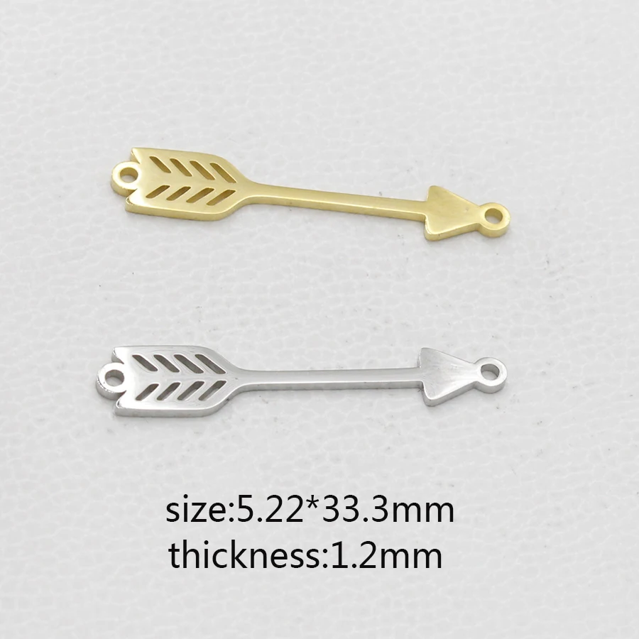 Fnixtar Stainless Steel Mirror Polished Arrow Connector Charm DIY Findings Accessories For Women Jewelry Making 20piece/lot
Fnixtar Stainless Steel Mirror Polished Arrow Connector Charm DIY Findings Accessories For Women Jewelry Making 20piece/lot