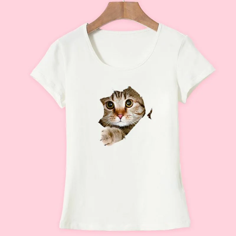 Cute Kawaii 3D Cat Print Women Cotton T shirt Summer Short Sleeve Elastic Stretch Female Tops Hip Hop Punk T-shirt Candy Tees
Cute Kawaii 3D Cat Print Women Cotton T shirt Summer Short Sleeve Elastic Stretch Female Tops Hip Hop Punk T-shirt Candy Tees