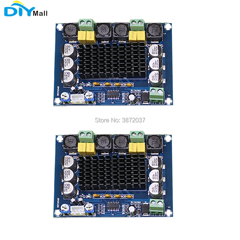 2pcs DIYmall XH-M543 TPA3116D2 High Power Digital Power Audio Amplifier Board Dual Channel 2*120W
2pcs DIYmall XH-M543 TPA3116D2 High Power Digital Power Audio Amplifier Board Dual Channel 2*120W