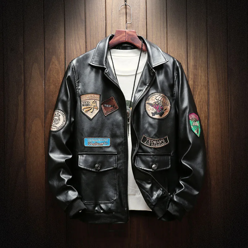 Fashion Autumn 2019 New Motorcycle PU Leather Men Vintage Retro Moto Faux Punk Jackets Motorcycle Clothing Plus Asian Size M-5XL
Fashion Autumn 2019 New Motorcycle PU Leather Men Vintage Retro Moto Faux Punk Jackets Motorcycle Clothing Plus Asian Size M-5XL