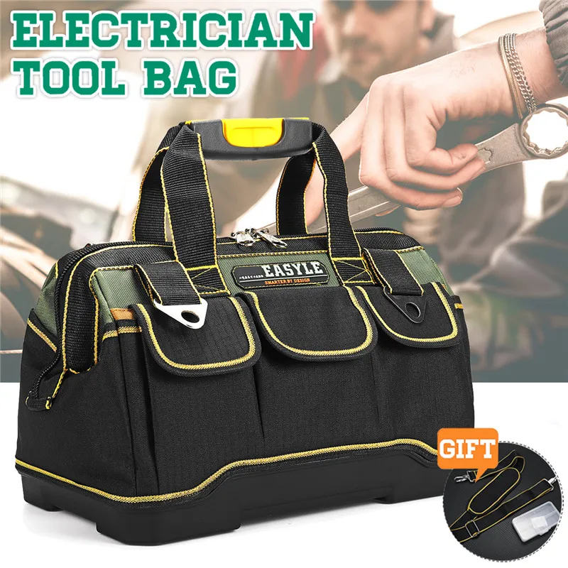 New Tool bags Size 13 16 18 20 Waterproof Large Capacity Bag Tools hard Bottom Heavy Duty Tool Holder Tools Storage
New Tool bags Size 13 16 18 20 Waterproof Large Capacity Bag Tools hard Bottom Heavy Duty Tool Holder Tools Storage