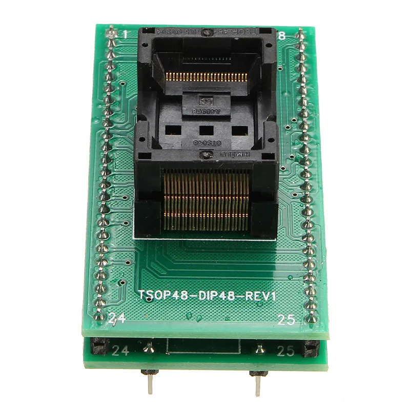 TSOP48 To DIP48 Double Contact Gold Plating Universal IC Programm Socket Adapter 6 mm Pin Length Durable 63 x 33 x 30mm Modules
TSOP48 To DIP48 Double Contact Gold Plating Universal IC Programm Socket Adapter 6 mm Pin Length Durable 63 x 33 x 30mm Modules