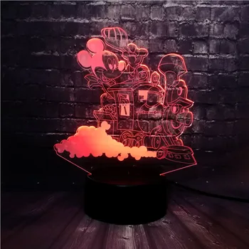 New Luster Cartoon 3D Mickey Mouse Train LED 7 Color USB Charge Battery Power Decor Baby Sleep Night Light Children's Day Gift
New Luster Cartoon 3D Mickey Mouse Train LED 7 Color USB Charge Battery Power Decor Baby Sleep Night Light Children's Day Gift