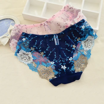 Women Sexy Lace Transparent Embroidered Underwear Charming Flower Pattern Briefs For Female Shorts Panties Underwear
Women Sexy Lace Transparent Embroidered Underwear Charming Flower Pattern Briefs For Female Shorts Panties Underwear
