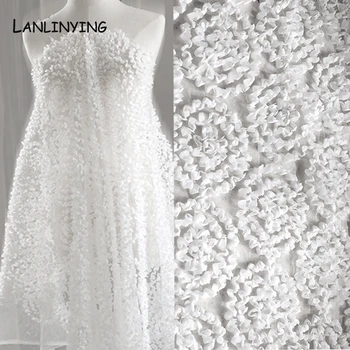 High Quality 3D Mesh Lace Fabric Fshion Rosette Flowers Appliques Texture DIY Handmade Wedding Dress Accessories Fabric D547
High Quality 3D Mesh Lace Fabric Fshion Rosette Flowers Appliques Texture DIY Handmade Wedding Dress Accessories Fabric D547