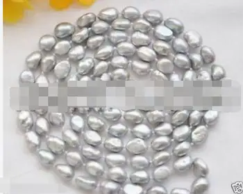 New 51" 8-9MM SILVER GRAY Freshwater Baroque PEARL NECKLACE
New 51" 8-9MM SILVER GRAY Freshwater Baroque PEARL NECKLACE