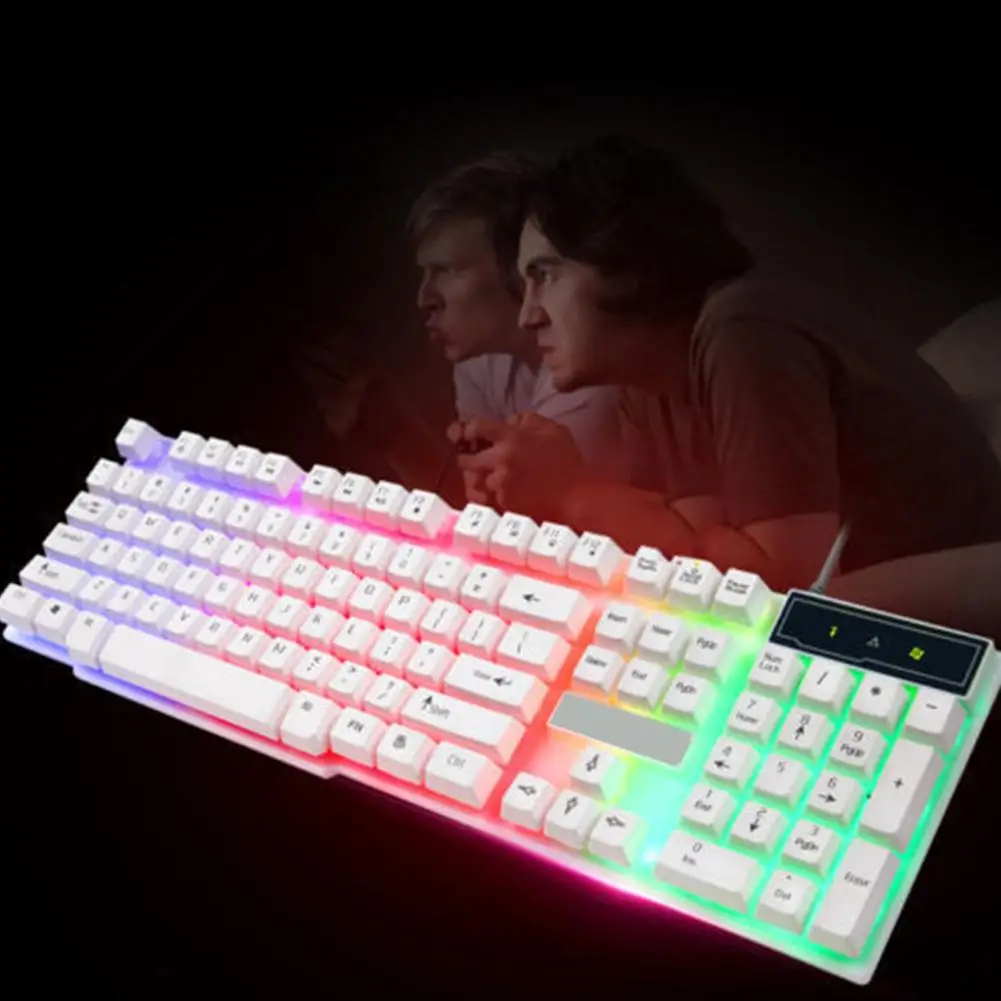 104 Keys Colorful LED Mechanical Keyboard LED Illuminated Backlit USB Wired Desktop Gaming Keyboard
104 Keys Colorful LED Mechanical Keyboard LED Illuminated Backlit USB Wired Desktop Gaming Keyboard