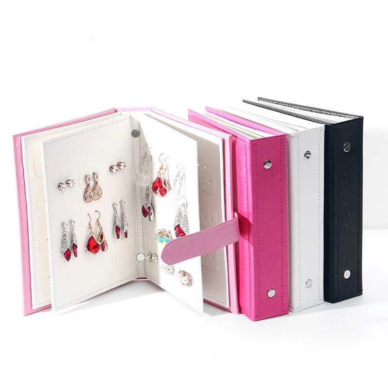 Pu Leather Stud Earrings Collection Jewelry Book Pattern Portable Jewelry Page Jewel Display Creative Jewelry Storage Box
Pu Leather Stud Earrings Collection Jewelry Book Pattern Portable Jewelry Page Jewel Display Creative Jewelry Storage Box