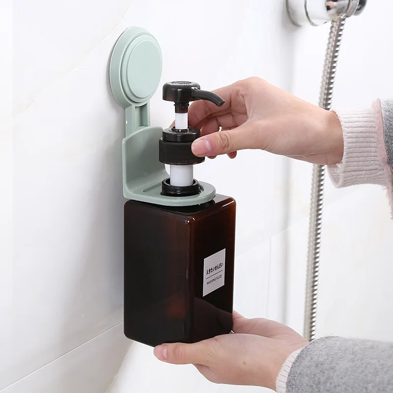 Selfadhesive Wall Hangers Shampoo Bottle Soap Dispenser Holder