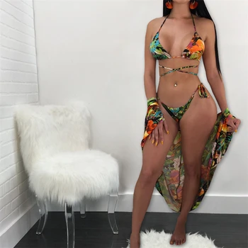 Bikini + Cove Up 3 Pcs Sexy Swimwear Brazilian Bikini Thong High Cut Woman Bikinis Set Bandage Swimsuit Swim Wear Cardigan Beach
Bikini + Cove Up 3 Pcs Sexy Swimwear Brazilian Bikini Thong High Cut Woman Bikinis Set Bandage Swimsuit Swim Wear Cardigan Beach